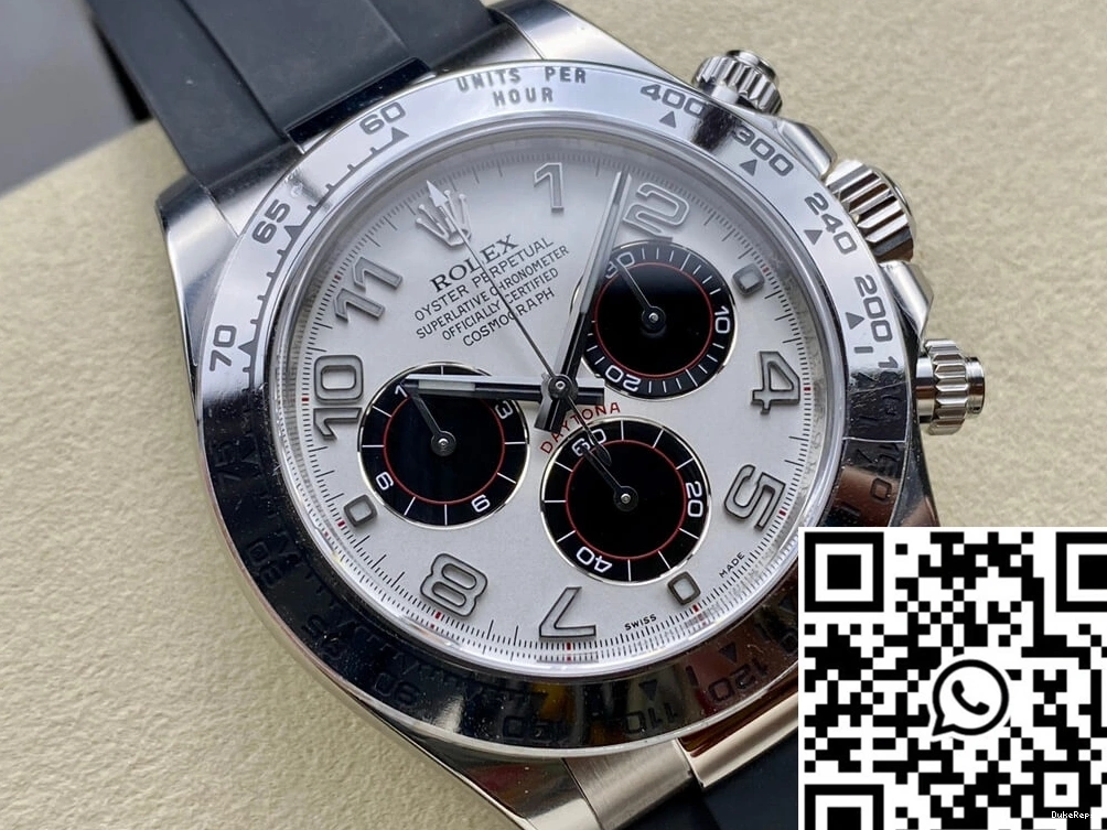 Clean Daytona Silvery White Cosmograph Rolex Dial Factory 116519 0324